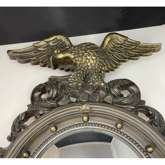EUC Vintage DART Federal Eagle Porthole Bullseye Mirror MCM Decor Made In USA - Picture 4 of 9